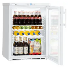 Liebherr FKUv 1613-24 Premium Getränkekühlschrank mit Glastür und LED Unterbaufähig, Ausführung: Weiß, Bild 5