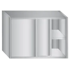 Prismafood Wandhängeschrank 0,6m - mit Flügeltür 0,65m hoch STD