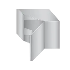 Prismafood Eck - Wandhängeschrank 0,7m - mit Flügeltür 0,65m hoch STD