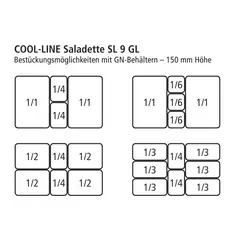 NordCap Cool-Line Saladette SL 9 GL, Bild 2