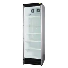 NordCap Glastürtiefkühlschrank MF 180 mit Umluftkühlung und Glastür im Aluminiumrahmen
