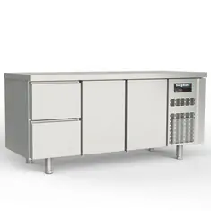 Bergman Profi-Line 700 Kühltisch 3-fach - 2 S / 2 T GN 1/1