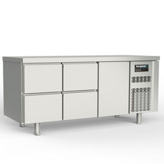 Bergman Profi-Line 700 Kühltisch 3-fach - 4 S / 1 T GN 1/1
