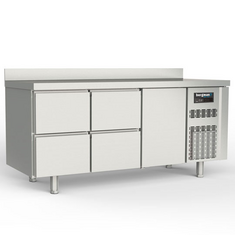 Bergman Profi-Line 700 Kühltisch 3-fach - 4 S / 1 T GN 1/1 + AK