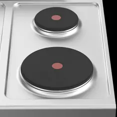 Bergman Elektroherd,2 runde Kochplatten auf Unterschrank, 2 image