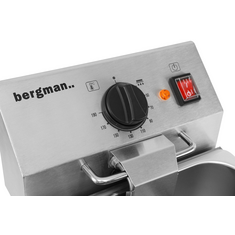 Bergman Basic-Line Elektro-Fritteuse mit 1 Becken 10 l & Ablasshahn, Bild 3