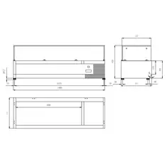 Bergman Basic-Line Kühlaufsatz mit Glasaufsatz für 6 x GN 1/4, Bild 2