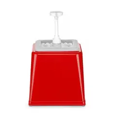 Hendi Pump-Soßenspender Rot 2.5 L, Farbe: Rot
