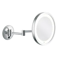 Aliseo LED City Light Kosmetikspiegel mit Doppel-Schwenkarm, Variante: Doppel-Schwenkarm, Farbe: Chrom