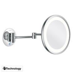 Aliseo LED Saturn T3 Kosmetikspiegel mit Doppel-Schwenkarm, Variante: Doppel-Schwenkarm, Bild 2