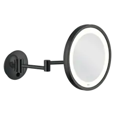 Aliseo LED City Light Kosmetikspiegel mit Doppel-Schwenkarm - Schwarz, Variante: Doppel-Schwenkarm, Farbe: Schwarz