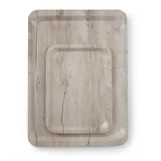 Hendi Serviertablett aus Melamin mit Holzoptik, Holz dunkel 330x430 mm, Farbe: Holz dunkel, Größe: 330x430, Bild 4