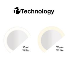 Aliseo LED Moon Dance Kosmetikspiegel an Wandstange, Ausführung: Direktanschluss, Variante: Wandstange, Bild 2
