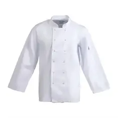 Whites Vegas Kochjacke lange Ärmel weiß XS, Kleidergröße: XS, Farbe: Weiß