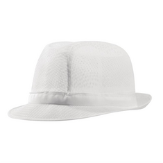 Trilby Hut mit Haarnetz weiß Größe M, Kleidergröße: M, Farbe: Weiß, Bild 4