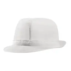 Trilby Hut mit Haarnetz weiß Größe S, Kleidergröße: S, Farbe: Weiß, Bild 4