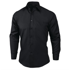 Uniform Works Unisex Oberhemd schwarz M, Kleidergröße: M, Farbe: Schwarz