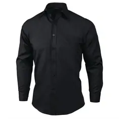 Uniform Works Unisex Oberhemd schwarz S, Kleidergröße: S, Farbe: Schwarz