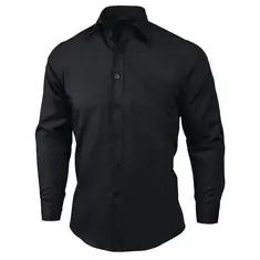Uniform Works Unisex Oberhemd schwarz XL, Kleidergröße: XL, Farbe: Schwarz