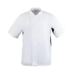 Whites Nevada Kochjacke kurze Ärmel weiß M, Kleidergröße: Large (8-10yrs), Farbe: Weiß