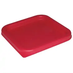 Hygiplas Deckel quadratisch für Vorratsbehälter 1,5 und 3,5L rot