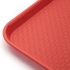 Olympia Kristallon Fast-Food-Tablett rot 34,5 x 26,5cm, Bild 2