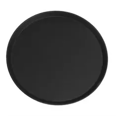 Cambro Camtread rundes rutschfestes Fiberglas Tablett schwarz 40,5cm