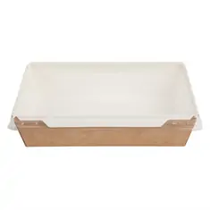 Colpac Fuzione Recycelbare Speisen-Pappboxen mit Deckel 1L