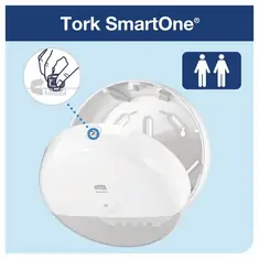 Tork Smart One Mini Toilettenpapierspender Weiß, Bild 5