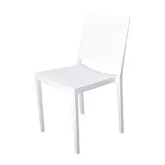 Florence stapelbare Stühle aus Polypropylen weiß 4 Stück