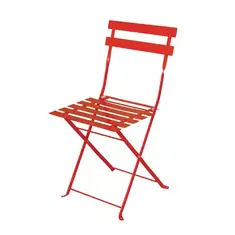 Bolero klappbare Terrassenstühle Stahl rot (2 Stück)