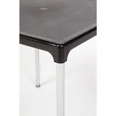 Bolero quadratischer Tisch Kunststoff schwarz 75cm, Bild 3
