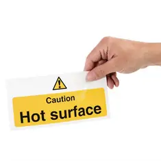 Vogue Warnschild "Caution - Hot surface" Heiße Oberfläche