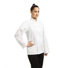 Whites Vegas Kochjacke lange Ärmel weiß M, Kleidergröße: M, Farbe: Weiß, Bild 2
