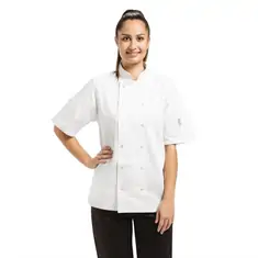 Whites Vegas Kochjacke kurze Ärmel weiß L, Kleidergröße: L, Farbe: Weiß, Bild 5