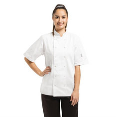 Whites Vegas Kochjacke kurze Ärmel weiß L, Kleidergröße: L, Farbe: Weiß, Bild 5