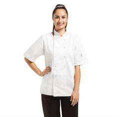 Whites Vegas Kochjacke kurze Ärmel weiß XL, Kleidergröße: XL, Farbe: Weiß, Bild 6