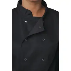 Whites Vegas Kochjacke lange Ärmel schwarz S, Kleidergröße: S, Farbe: Schwarz, Bild 3