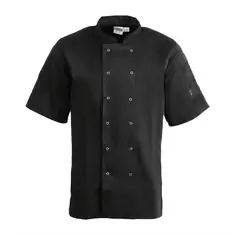 Whites Vegas Kochjacke kurze Ärmel schwarz XL, Kleidergröße: XL, Farbe: Schwarz