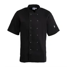 Whites Vegas Kochjacke kurze Ärmel schwarz XL, Kleidergröße: XL, Farbe: Schwarz, Bild 2