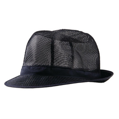 Trilby Hut mit Haarnetz dunkelblau Größe S, Kleidergröße: S, Farbe: Blau, Bild 2