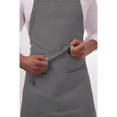 Chef Works verstellbare Latzschürze grau, Bild 4