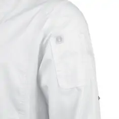 Chef Works Urban Hartford Kochjacke Unisex mit Reißverschluss langärmlig weiß M, Kleidergröße: M, Farbe: Weiß, Bild 4