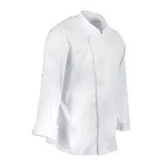 Chef Works Urban Hartford Kochjacke Unisex mit Reißverschluss langärmlig weiß XL, Kleidergröße: XL, Farbe: Weiß, Bild 2