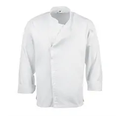 Chef Works Urban Hartford Kochjacke Unisex mit Reißverschluss langärmlig weiß XL, Kleidergröße: XL, Farbe: Weiß