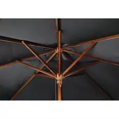 Bolero runder Sonnenschirm schwarz 2,5m, Bild 3