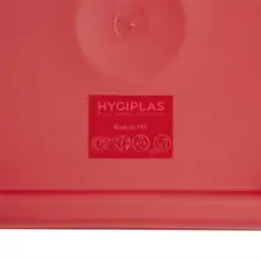 Hygiplas Deckel quadratisch für Vorratsbehälter 1,5 und 3,5L rot, Bild 3
