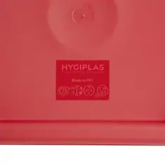 Hygiplas Deckel quadratisch für Vorratsbehälter 10 und 15L rot, Bild 3