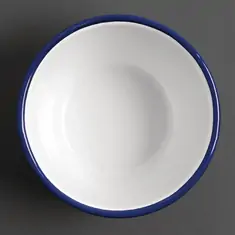 Olympia emaillierte Dessertschalen weiß-blau 7,5cm, Bild 2