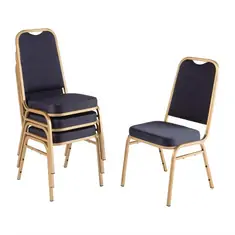 Bolero Bankettstühle mit quadratischer Lehne blau, Bild 4